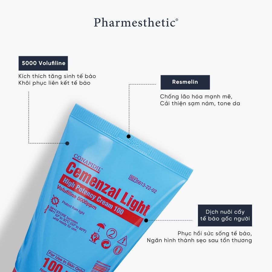 Cemenzal light (Kem tái định vị cho da săn chắc, nâng cơ cao) 100ml